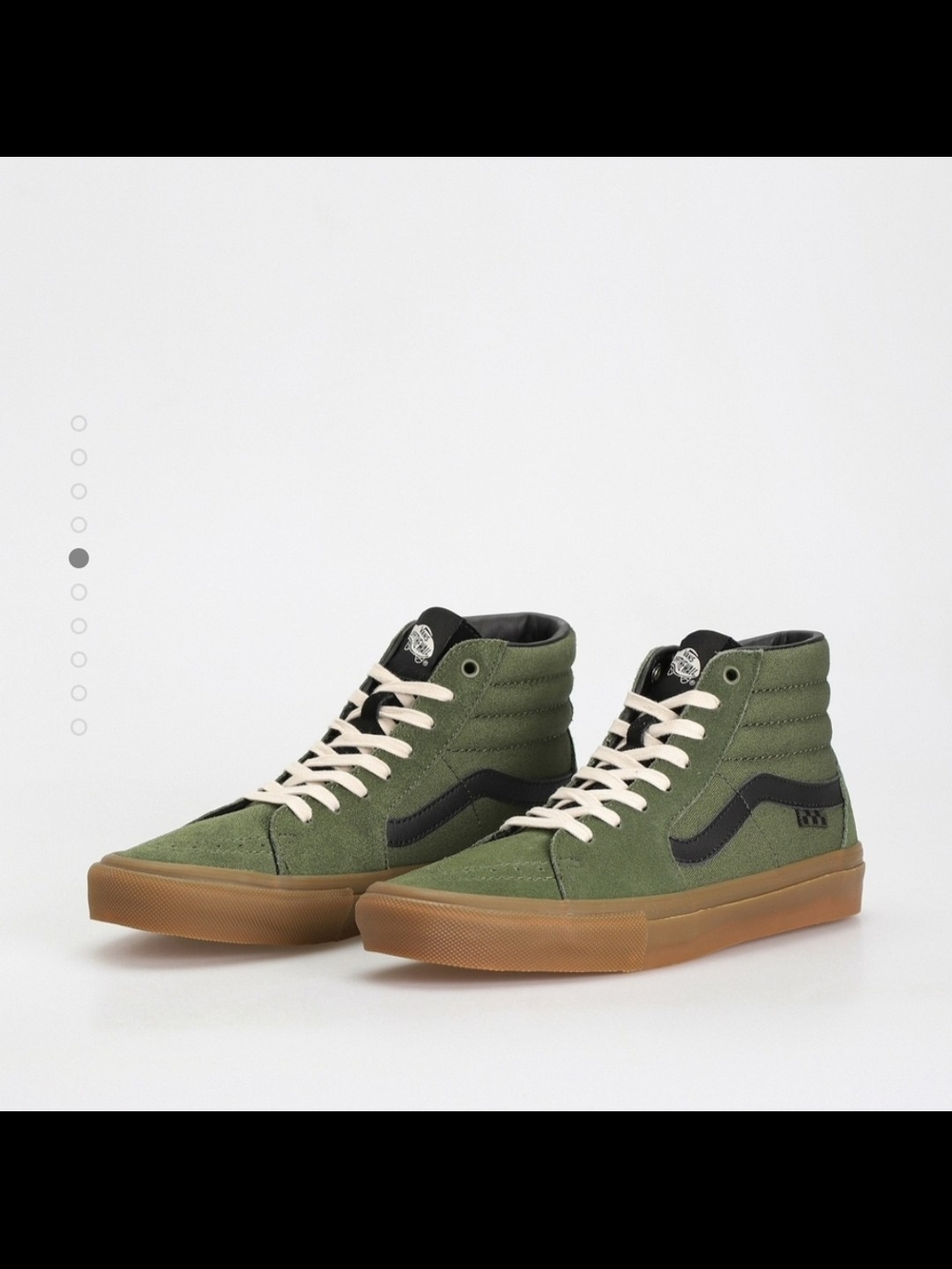Van's Men Sk8 High-Top Skate Sneakers in Olive Green Size 8